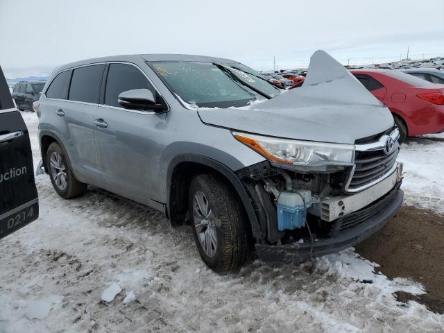 5TDBKRFHXFS147713 - 2015 TOYOTA HIGHLANDER LE SILVER photo 4