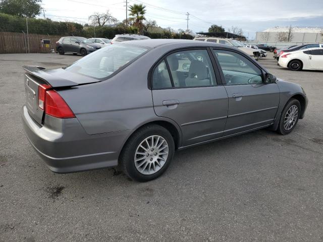 2HGES26795H540421 - 2005 HONDA CIVIC EX GRAY photo 3