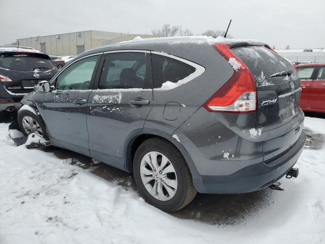 2HKRM4H78EH682785 - 2014 HONDA CR-V EXL GRAY photo 2