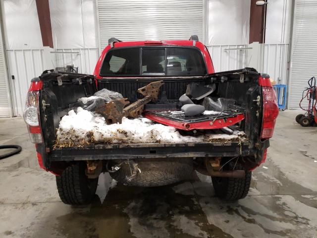 5TELU42N77Z358773 - 2007 TOYOTA TACOMA DOUBLE CAB RED photo 6