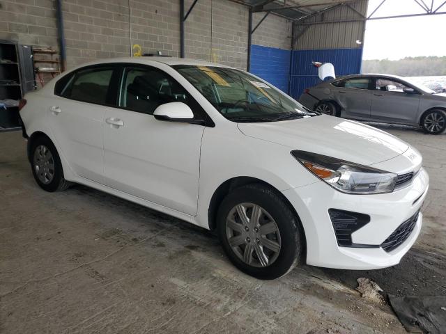 3KPA24AD9NE443933 - 2022 KIA RIO LX WHITE photo 4