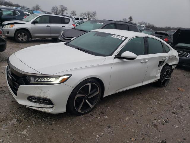 1HGCV1F32JA195702 - 2018 HONDA ACCORD SPORT WHITE photo 1