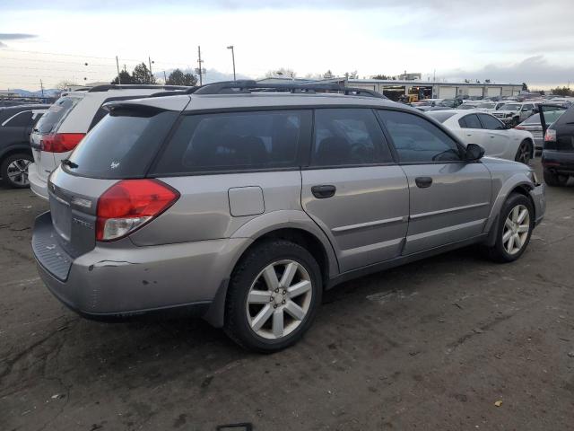 4S4BP61C587318999 - 2008 SUBARU OUTBACK 2.5I SILVER photo 3