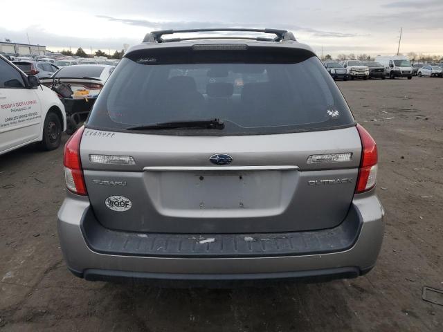 4S4BP61C587318999 - 2008 SUBARU OUTBACK 2.5I SILVER photo 6