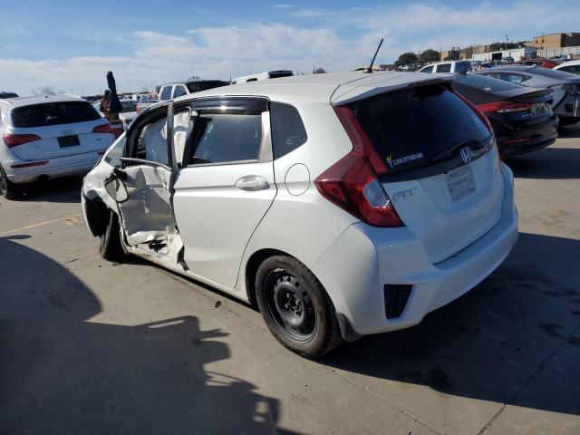 3HGGK5H56FM761306 - 2015 HONDA FIT LX WHITE photo 2