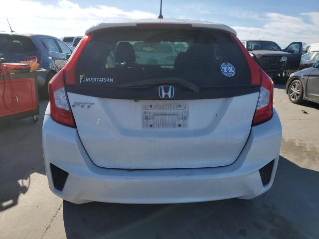 3HGGK5H56FM761306 - 2015 HONDA FIT LX WHITE photo 6