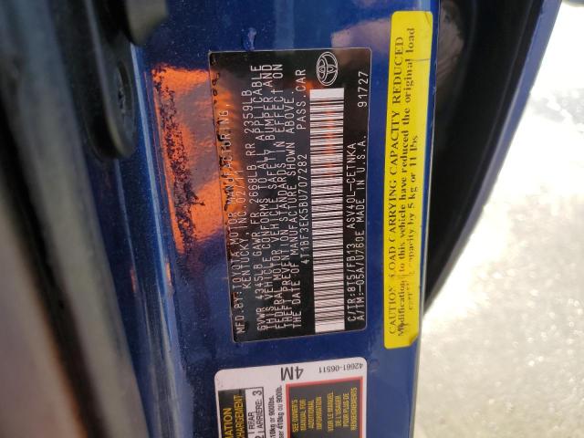 4T1BF3EK5BU707282 - 2011 TOYOTA CAMRY BASE ლურჯი ფოტო 12