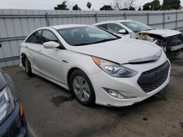 KMHEC4A47DA075313 - 2013 HYUNDAI SONATA HYBRID WHITE photo 4