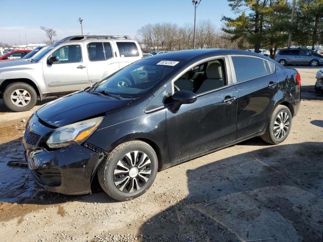 KNADM4A37D6222198 - 2013 KIA RIO LX BLACK photo 1