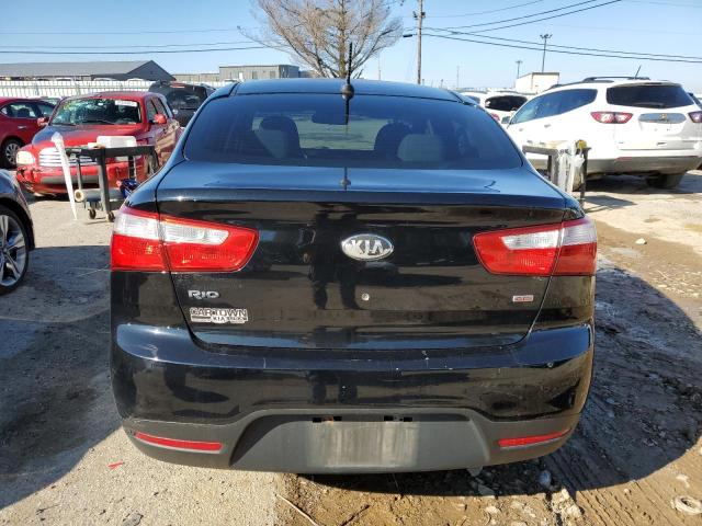 KNADM4A37D6222198 - 2013 KIA RIO LX BLACK photo 6