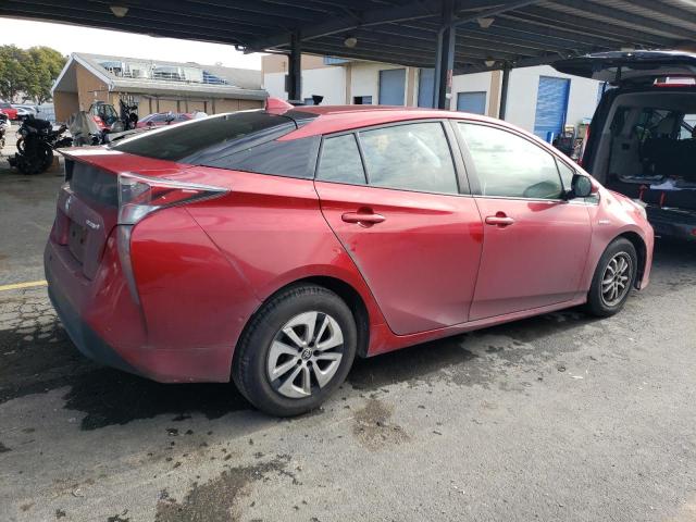 JTDKBRFU5H3557904 - 2017 TOYOTA PRIUS RED photo 3