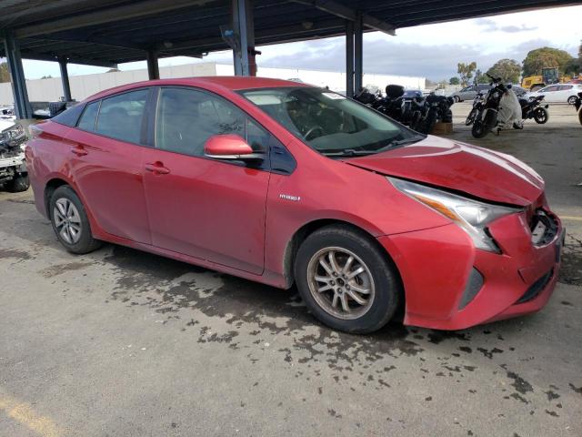 JTDKBRFU5H3557904 - 2017 TOYOTA PRIUS RED photo 4