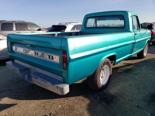 F10YRD70703 - 1968 FORD F-100 TURQUOISE photo 3