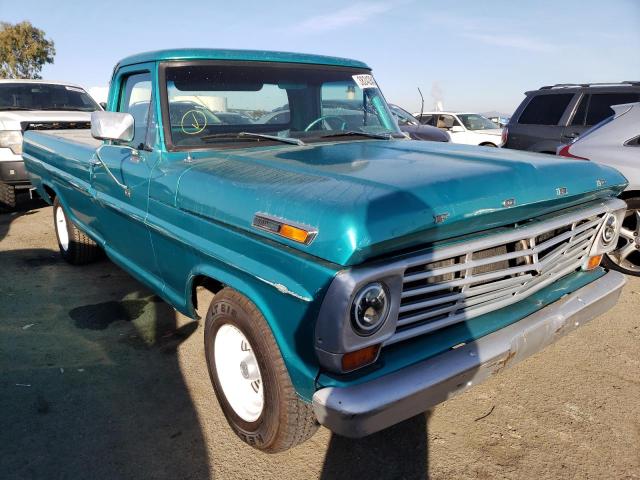 F10YRD70703 - 1968 FORD F-100 TURQUOISE photo 4