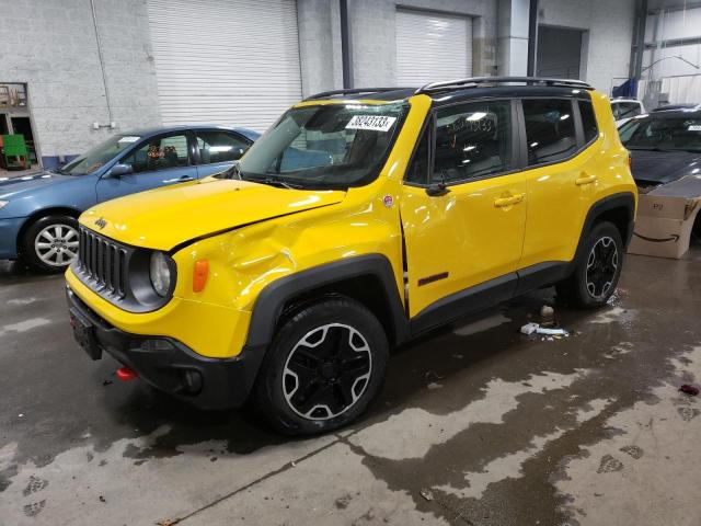 ZACCJBCT0FPB60708 - 2015 JEEP RENEGADE TRAILHAWK YELLOW photo 1