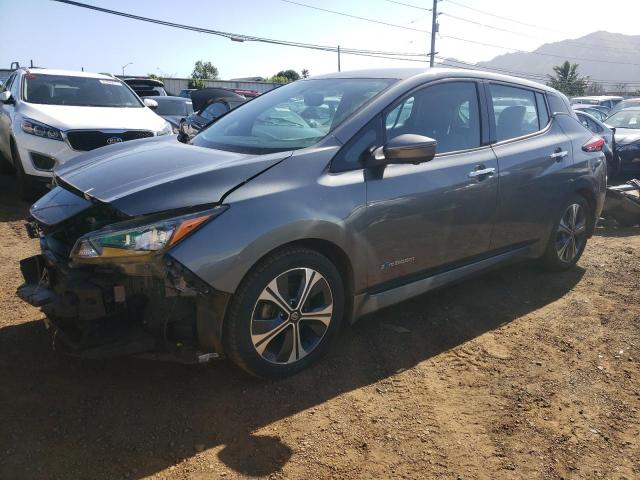 1N4AZ1CP3JC307564 - 2018 NISSAN LEAF S GRAY photo 1