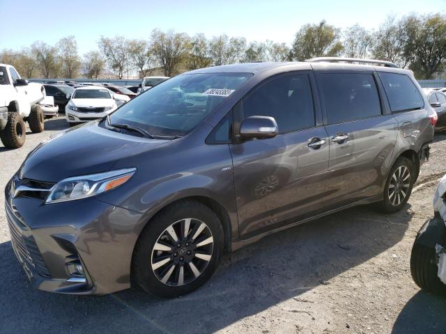 5TDDZ3DC0KS215018 - 2019 TOYOTA SIENNA XLE CHARCOAL photo 1