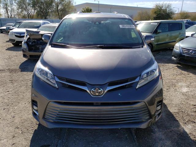 5TDDZ3DC0KS215018 - 2019 TOYOTA SIENNA XLE CHARCOAL photo 5