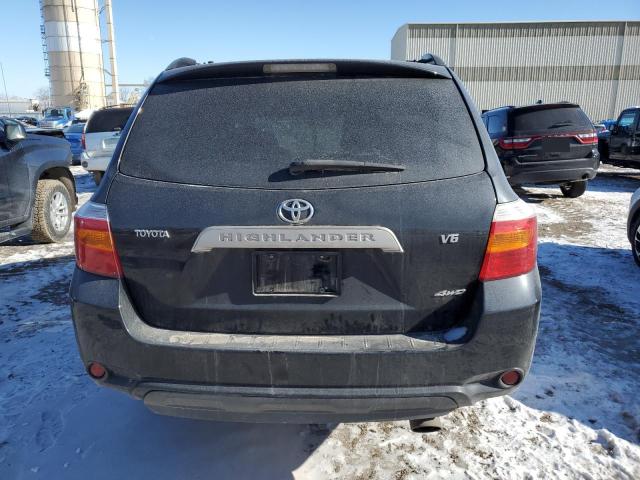 JTEES41A782081900 - 2008 TOYOTA HIGHLANDER BLACK photo 6