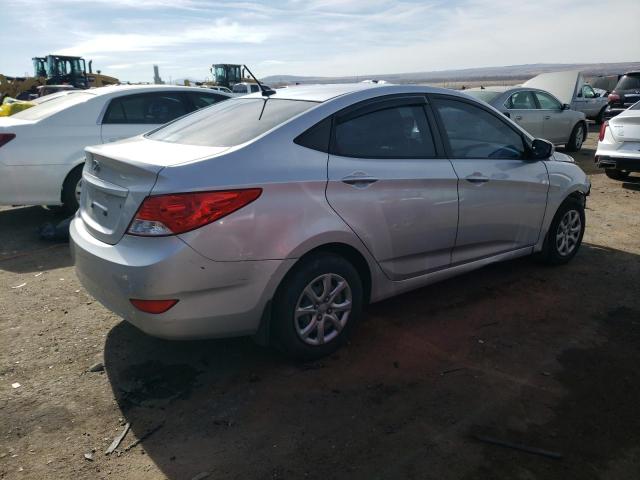 KMHCT4AE2EU617336 - 2014 HYUNDAI ACCENT GLS SILVER photo 3