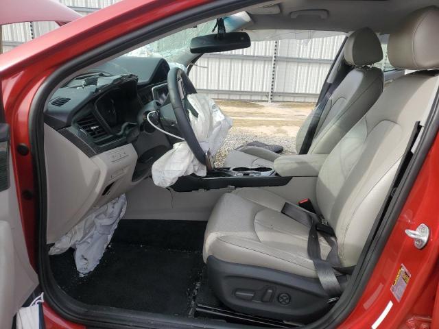 5NPE34AF7KH808178 - 2019 HYUNDAI SONATA LIMITED RED photo 7