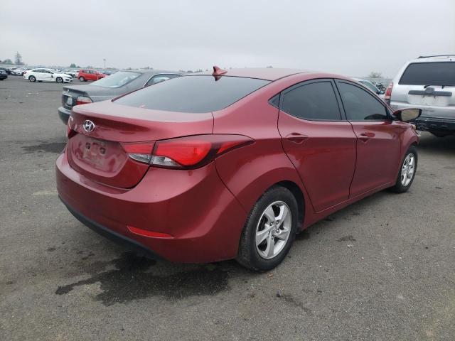 5NPDH4AE5EH530440 - 2014 HYUNDAI ELANTRA SE MAROON photo 3