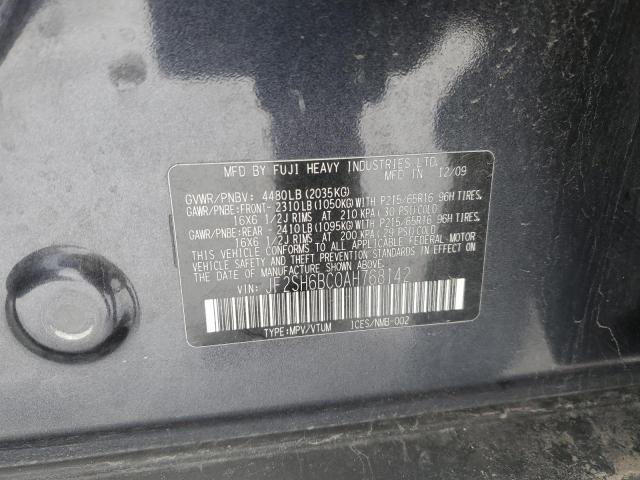 JF2SH6BC0AH768142 - 2010 SUBARU FORESTER XS Boz foto 12