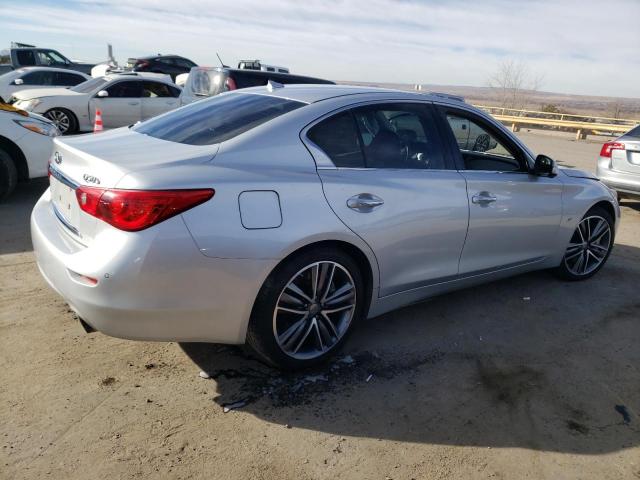 JN1BV7AR8EM699705 - 2014 INFINITI Q50 BASE SILVER photo 3