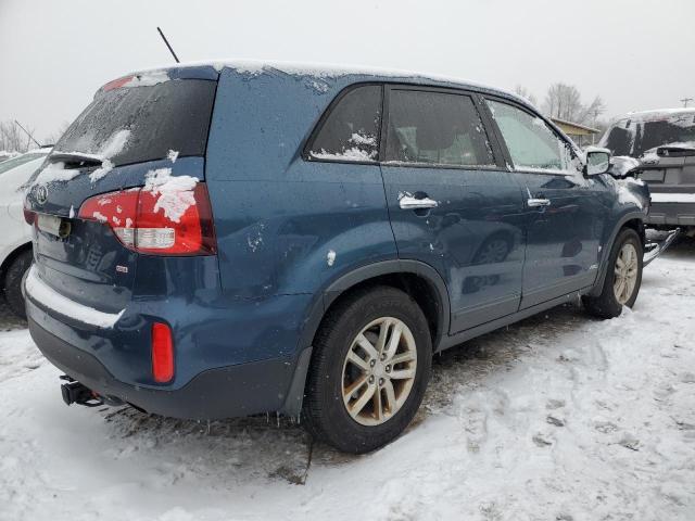 5XYKTCA64EG500538 - 2014 KIA SORENTO LX BLUE photo 3