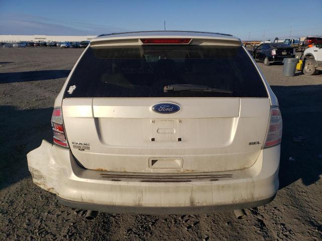 2FMDK38C28BB27351 - 2008 FORD EDGE SEL WHITE photo 6