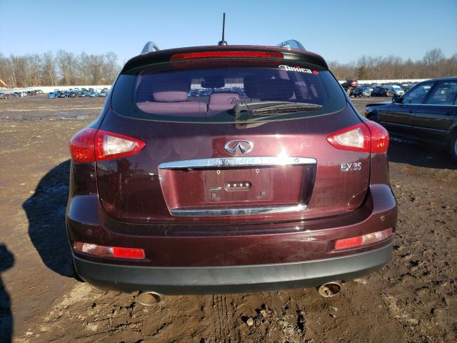 JN1AJ0HR8BM851241 - 2011 INFINITI EX35 BASE BURGUNDY photo 6