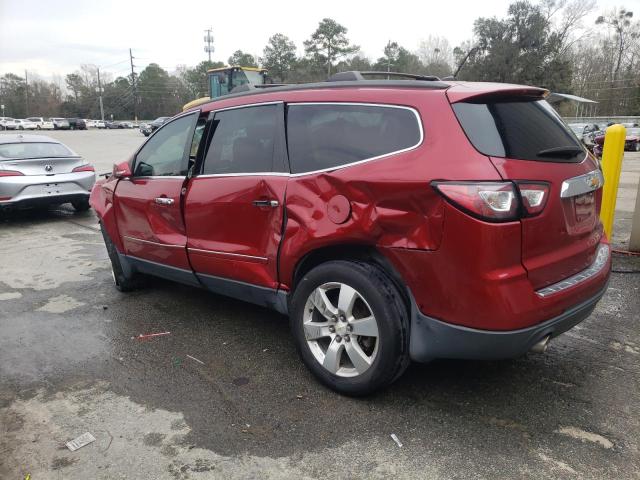 1GNKRLKD9DJ211379 - 2013 CHEVROLET TRAVERSE LTZ RED photo 2