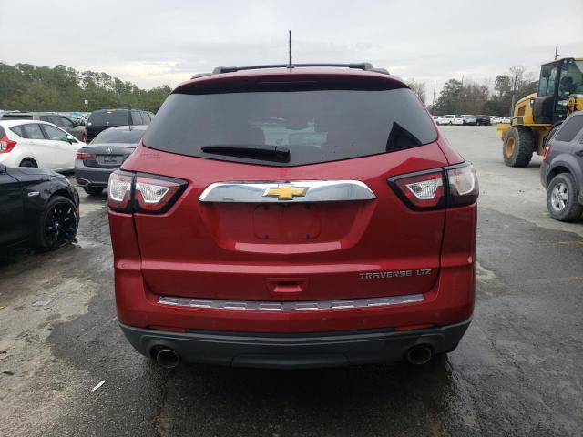 1GNKRLKD9DJ211379 - 2013 CHEVROLET TRAVERSE LTZ RED photo 6