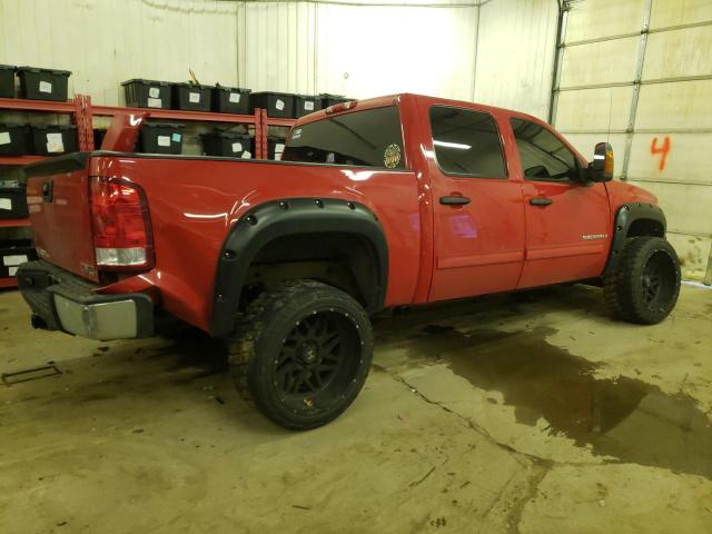 2GTEK13M381102848 - 2008 GMC SIERRA K1500 RED photo 3