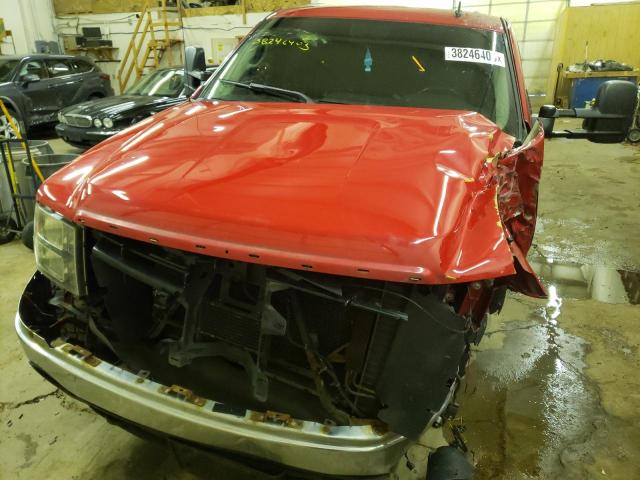 2GTEK13M381102848 - 2008 GMC SIERRA K1500 RED photo 5