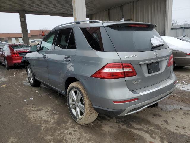 4JGDA5HB9FA610737 - 2015 MERCEDES-BENZ ML 350 4MATIC SILVER photo 2