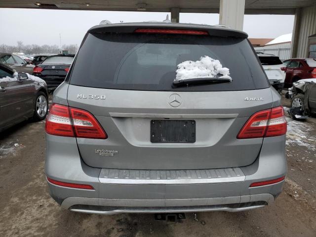 4JGDA5HB9FA610737 - 2015 MERCEDES-BENZ ML 350 4MATIC SILVER photo 6