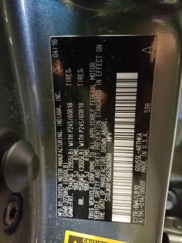 5TDJKRFH5GS280988 - 2016 TOYOTA HIGHLANDER XLE 绿色 照片 14