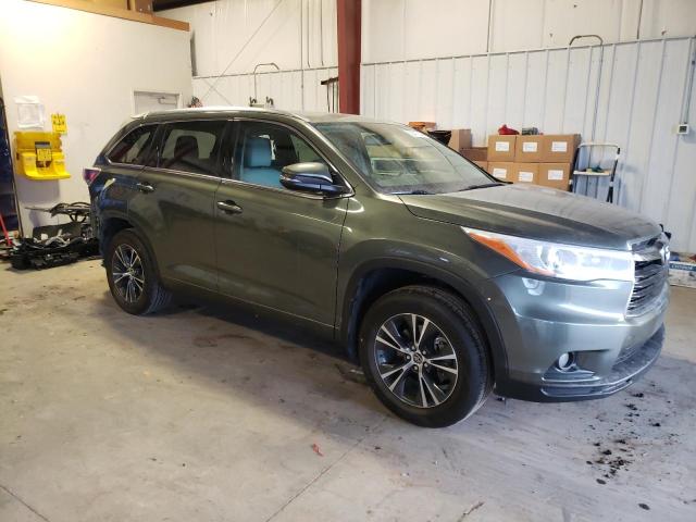 5TDJKRFH5GS280988 - 2016 TOYOTA HIGHLANDER XLE 绿色 照片 4