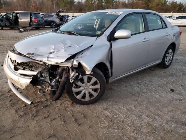 2T1BU4EE5BC691012 - 2011 TOYOTA COROLLA BASE SILVER photo 1