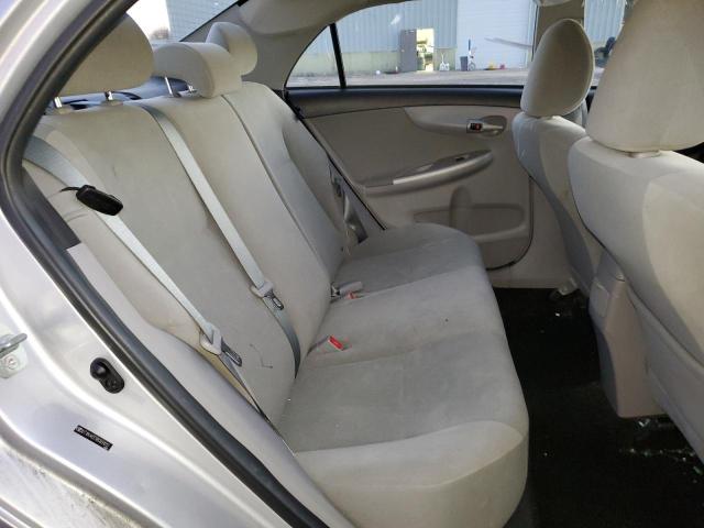 2T1BU4EE5BC691012 - 2011 TOYOTA COROLLA BASE SILVER photo 10
