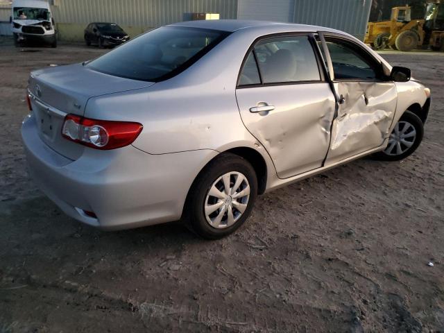 2T1BU4EE5BC691012 - 2011 TOYOTA COROLLA BASE SILVER photo 3