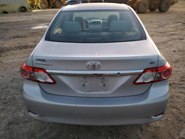 2T1BU4EE5BC691012 - 2011 TOYOTA COROLLA BASE SILVER photo 6