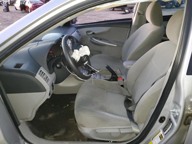 2T1BU4EE5BC691012 - 2011 TOYOTA COROLLA BASE SILVER photo 7