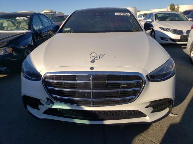 W1K6G7GB2MA029849 - 2021 MERCEDES-BENZ S 580 4MATIC WHITE photo 5