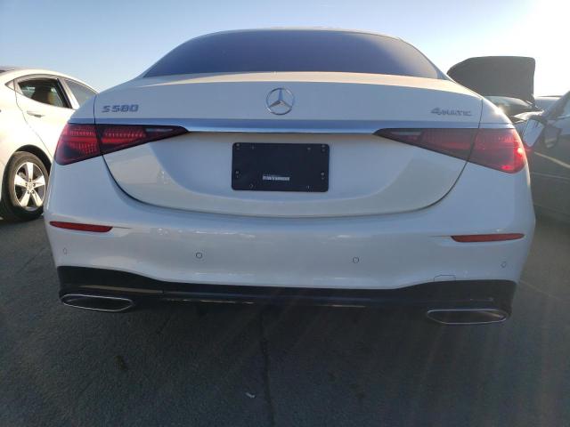 W1K6G7GB2MA029849 - 2021 MERCEDES-BENZ S 580 4MATIC WHITE photo 6