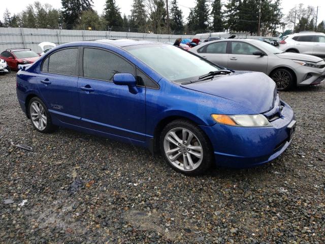 2HGFA55597H713527 - 2007 HONDA CIVIC SI BLUE photo 4