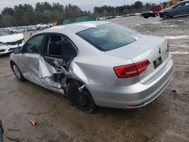 3VW2K7AJ0FM404194 - 2015 VOLKSWAGEN JETTA BASE SILVER photo 2