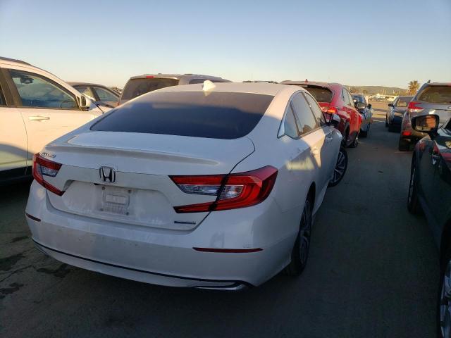 1HGCV3F15LA014444 - 2020 HONDA ACCORD HYBRID WHITE photo 3