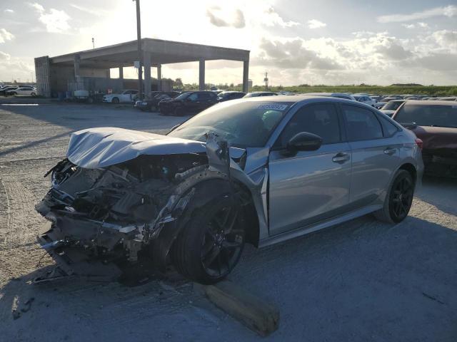 2HGFE2F54NH539011 - 2022 HONDA CIVIC SPORT Argent photo 2